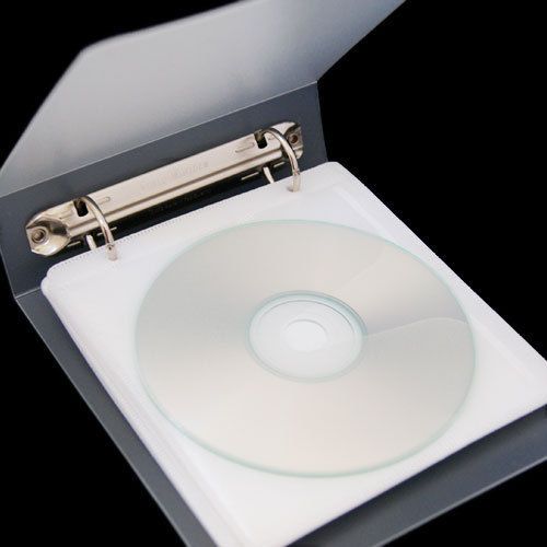2 PCS 24-CD CLEAR CD DVD POLY CASE W/WHITE SLEEVES PP-RB-24C I25