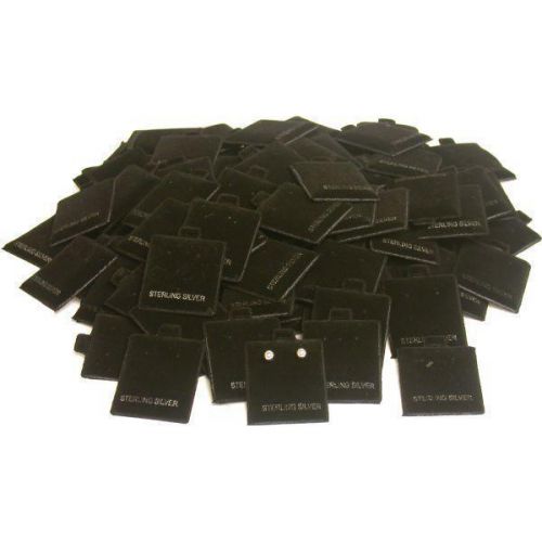 100 Earring Puff Display Pads Sterling Silver