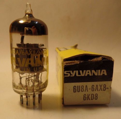 NOS Sylvania 6U8A / 6AX8 / 6KD8 Vacuum Tube