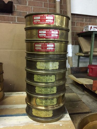 Dual manufacturing 8&#034; us standard sieve series pans for sale