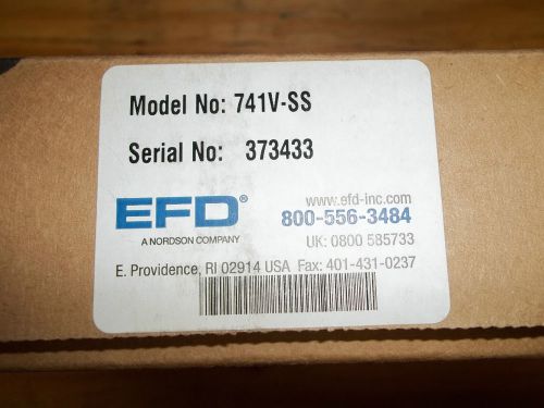 New nordson efd 741v-ss needle valve kit p/n: 7007029 stainless steel fluid body for sale