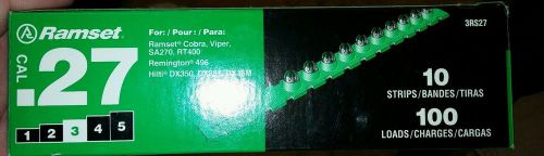 RAMSET .27 Caliber 3RS27 Green Loads 10 strips 100PCS/BOX**NEW**