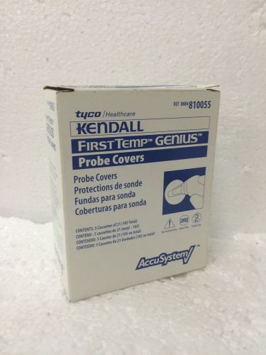 Tyco Kendall First Temp Genius Probe Covers 5 Cassettes of 21 ea. 8884-810055