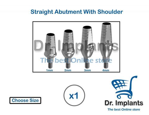 X 1 Straight Abutment With Shoulder For Titanium Dental Implant Internal Lab