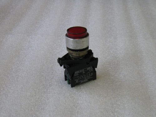 Allen bradley red illuminated push button, 800e-3x10 contact, used, warranty for sale