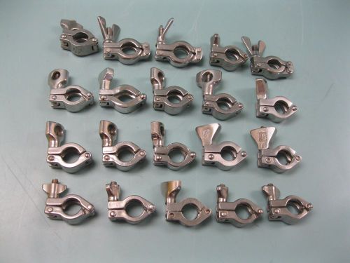 Lot (20) 1/2&#034; Tri-Clover Type SS Sanitary Clamp(s) H17 (1897)