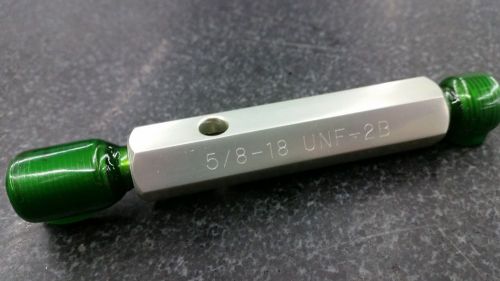 5/8-18 2B Thread Plug Gage Go/NoGo, Southern Gage Made in USA, Brand New