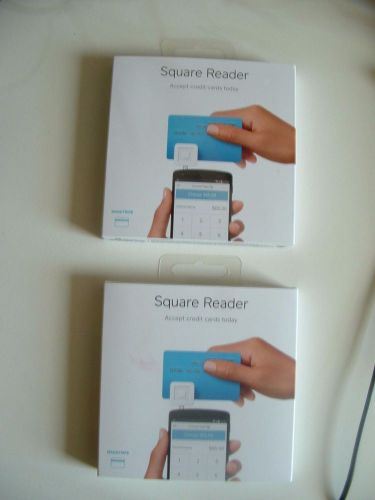 Lot of 2 SQUARE READERS CREDIT CARD READER NEW
