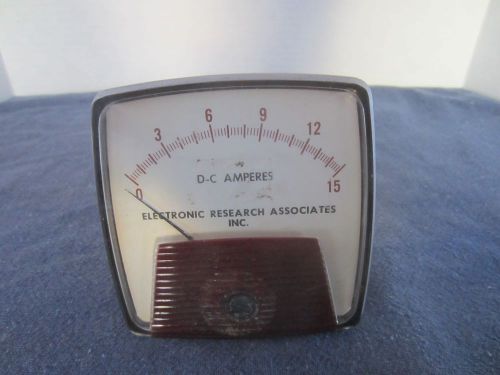 Electronic research associates era model #8d091a202an2 d-c amperes meter for sale