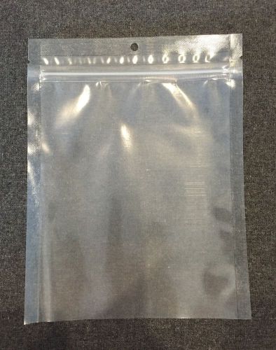 [3 Side Seamed] Clear Pouch with Zipper, Hang Hole &amp; Tear Notch (7&#034; X 9&#034;) 300ct