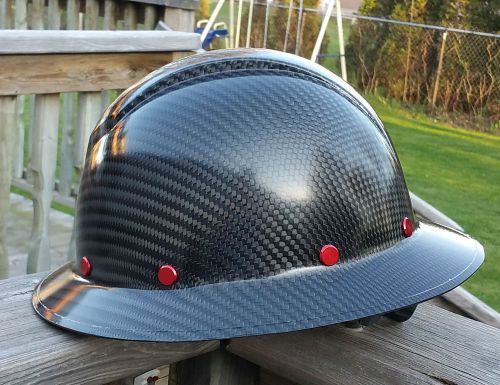 REAL Carbon Fiber Hard Hat - Full Brim - Legacy Composites - Matte or Gloss
