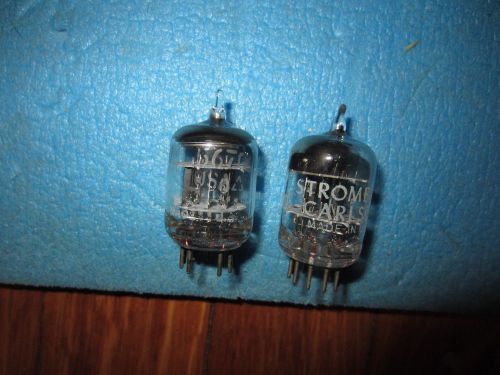 Pair of 5670 tubes ge 5 star and stromberg carlson by tung sol - hickok tested for sale