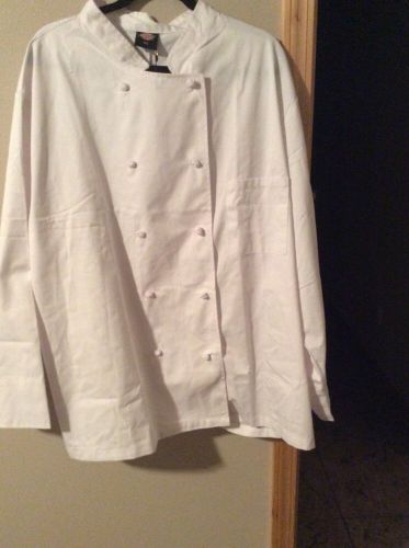 Dickies chef coat dc 121 white 8 button size 4xl for sale