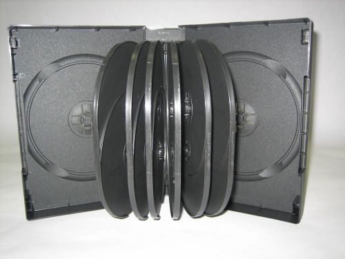 25 NEW TOP QUALITY 44MM MULTI-14 DVD CASES, BLACK, DH14 SALES