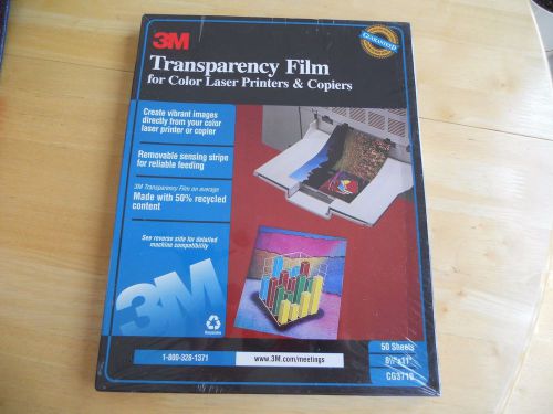 3M Transparency Film for Color Laser Printers &amp; Copiers CG3710 - 8 1/2&#034; X 11&#034;