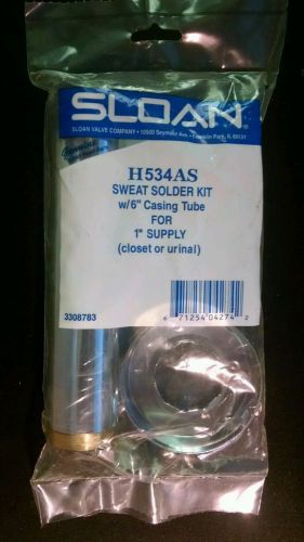 Sloan Sweat Solder Kit w/6&#034; Casing Tube for 1&#039; Supply H534AS (closet or urinal)