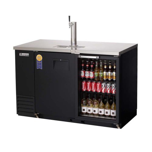 Everest EBD2-BBG-24 Back Bar &amp; Direct Draw Keg Refrigerator Combo