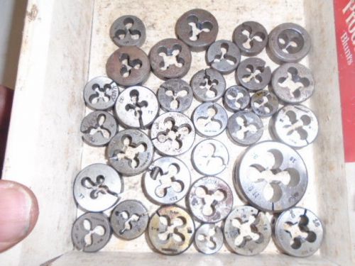 MACHINIST TOOLS LATHE MILL Machinist Lot of Tapping Threading Dies Die