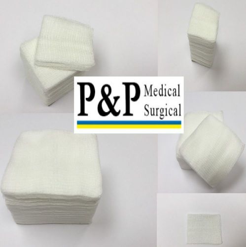 P&amp;P Gauze Pad 8 Ply nonsterile Size 4x4 &amp; 2x2 2000 items Total Deisigned in USA