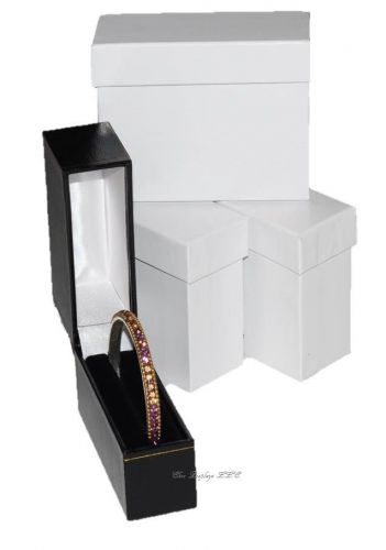 LOT OF 3 STANDING BANGLE BOXES BRACELET BOXES GIFT BOXES JEWELRY BOXES &lt;QUALITY&gt;