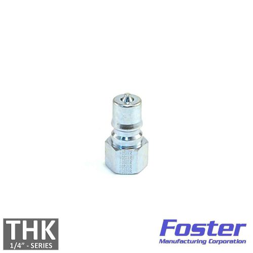 Foster fhk series 1/4&#034; k2s steel iso b hydraulic quick connect coupler plug usa for sale
