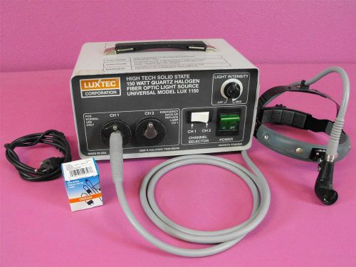 Luxtec 1150 Dual Lamp Light Source Headlight Cable Spare 150w Lamp