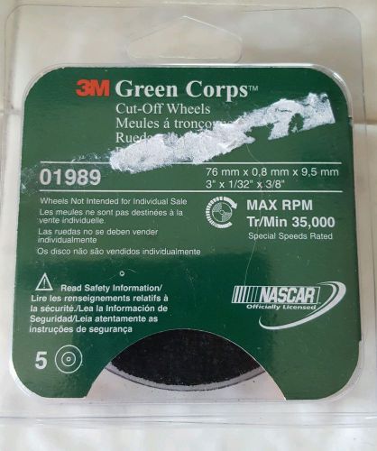 3M Green Corps Cut Off Wheels 01989 NIB