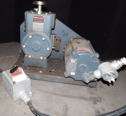 Welch vacuum pump 1/2hp single phase motor model # 1405 (#1647) for sale