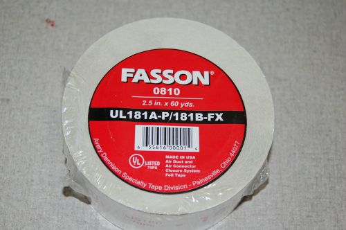 FASSON 2.5&#034; X 60 YDS DUCT BOARD CLOSER TAPE   (1 ROLL)