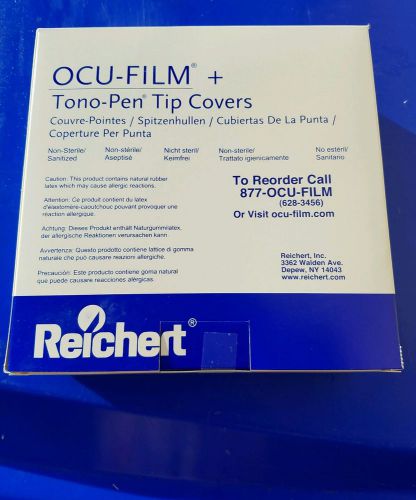 Reichert Tonopen Ocu-Film + Tip Covers sanitized 200 count in box tonometer