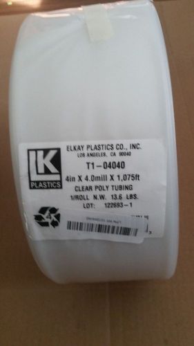 4&#034; X 4MIL CLEAR PLASTIC TUBING