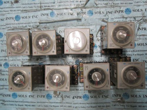 OMRON H3BH-8 Timer Controller 100-240VAC 100-125VDC OMRON **Lot of 8 *Tested*