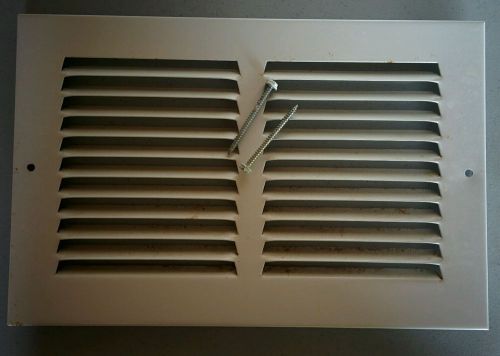 10 in. x 6 in. Return Air Vent Grille, White with Fixed Blades