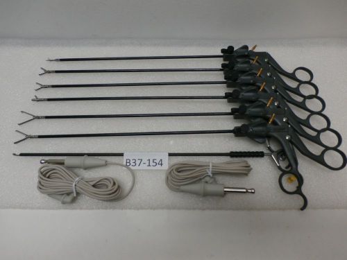 Stryker monopolar laparoscopic instruments 5mm x 33cm set of 9 endoscopy instru for sale
