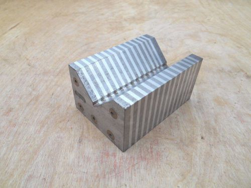 MAGNETIC TRANSFER V-BLOCK ,ALUMINUM AND STEEL , MACHINIST MADE
