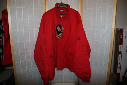 Brand New Flame Retardant Red Wing Coat 5XL Red Hooded Thinsulate Lined Westex