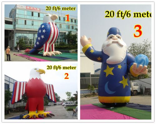 20&#039;ft 6m inflatable advertising promotional giant american eagle uncle sam/motor for sale