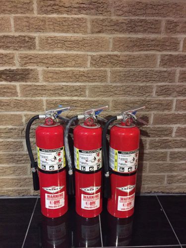 Fire extinguisher 10lbs 10# abc new cert tag lot of 3 nice for sale