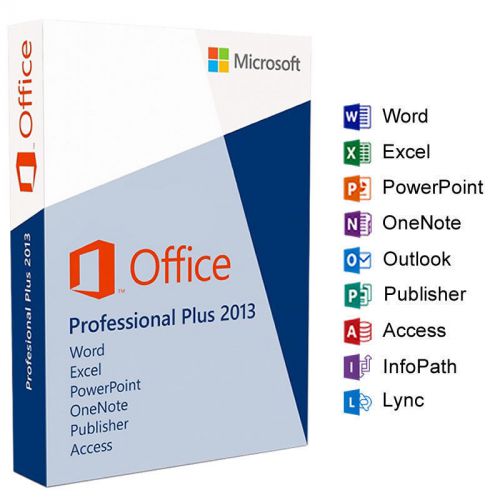 Ms office2013 professional plus | official | full | new | d/l &amp; keys for sale