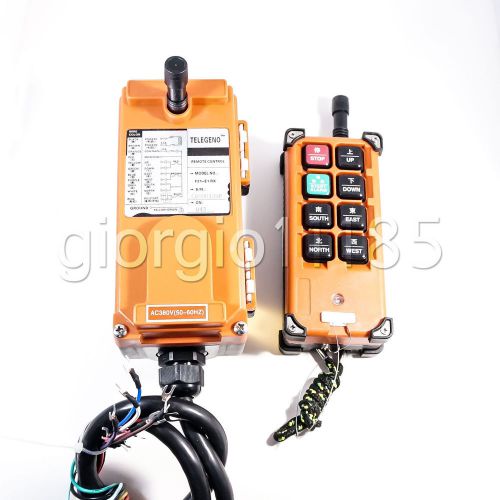 2 pcs transmitter receiver hoist crane radio wireless remote control f21e1b for sale