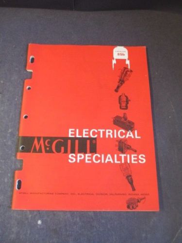 VINTAGE MCGILL ELECTRICAL SPECIALTIES CATALOG 85b SWITCHES SOCKETS LAMPS 1968