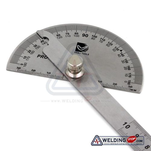Round Head Rotary Protractor, Stainless Steel &amp; Laser engraving Angle Ruler