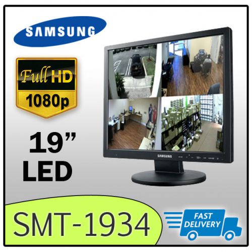 Samsung SMT-1934 FULL HD 19&#034; LED Flat Screen CCTV LCD MONITOR VGA BNC HDMI
