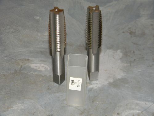 3/4&#034;-10 nc h5 hss 2&#034; x 4-1/4&#034; 4f bottoming plug taper hand tap set for sale