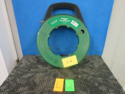 GREENLEE 539-50 FLEXIBLE STEEL FISH TAPE CABLE PULLER WIRE ELECTRICAL REEL NOS