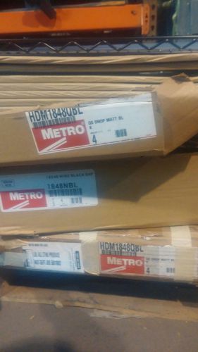 New metro (11) hdm1848qbl quikslot wire shelves for sale