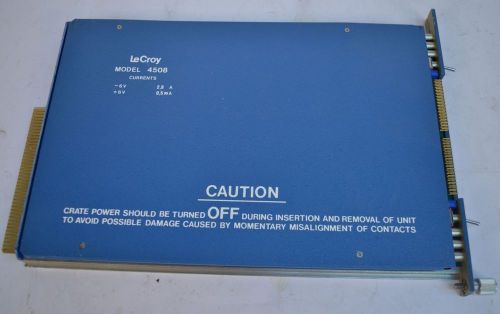 LeCroy 4508 PLU CAMAC Module Plug-In Card Card Card