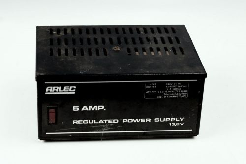 ARLEC REGULATED POWER SUPPLY WITH BATTERY BACK-UP,  240VAC, 13,8VDC  5A 7A SURGE