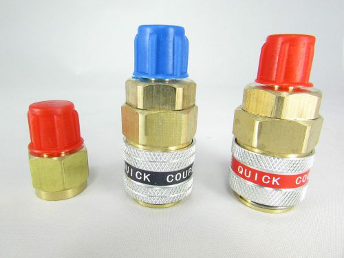 Quick couplers for refrigerant r134a / automobile a/c with adapter for sale