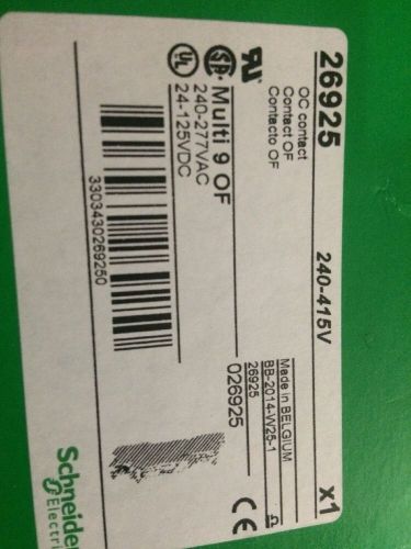 Schneider Electric Multi 9 26925 New Contact Auxiliary Switch Electrical PLC